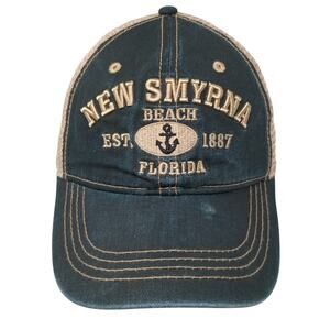 New Smyrna Beach Florida Est. 1887 Snapback Trucker Hat Multi One Size Lucky 7